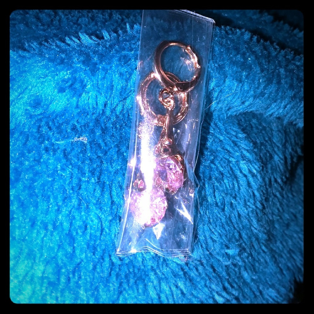 Pink crystal earrings